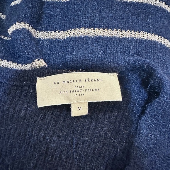 Sézane Gaspard cardigan in navy blue Size M - Picture 5 of 6